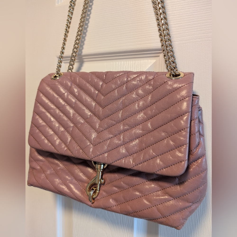 Rebecca Minkoff Edie Flap Shoulder Bag Pink